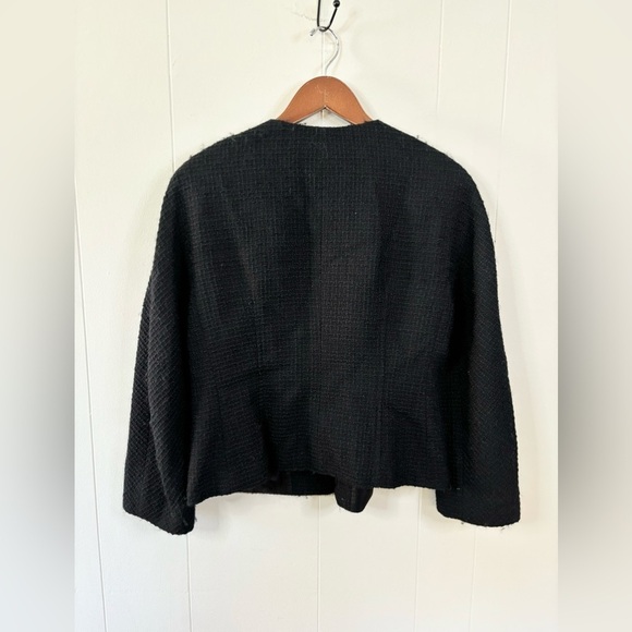 Lafayette 148 New York black 100% wool jacket blazer size 8 - Picture 5 of 5